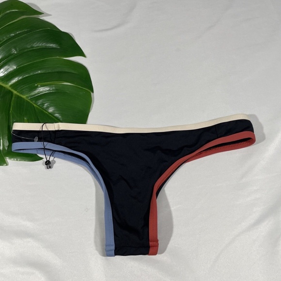 NEW Tavik Jayden Colorblock Bikini Bottoms in Black‎ [SZ Small ] - Picture 10 of 10